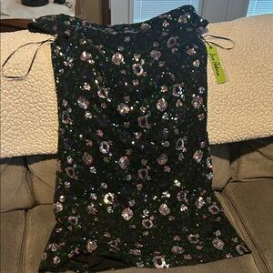 Sam Edelman Black Sequin Midi Dress